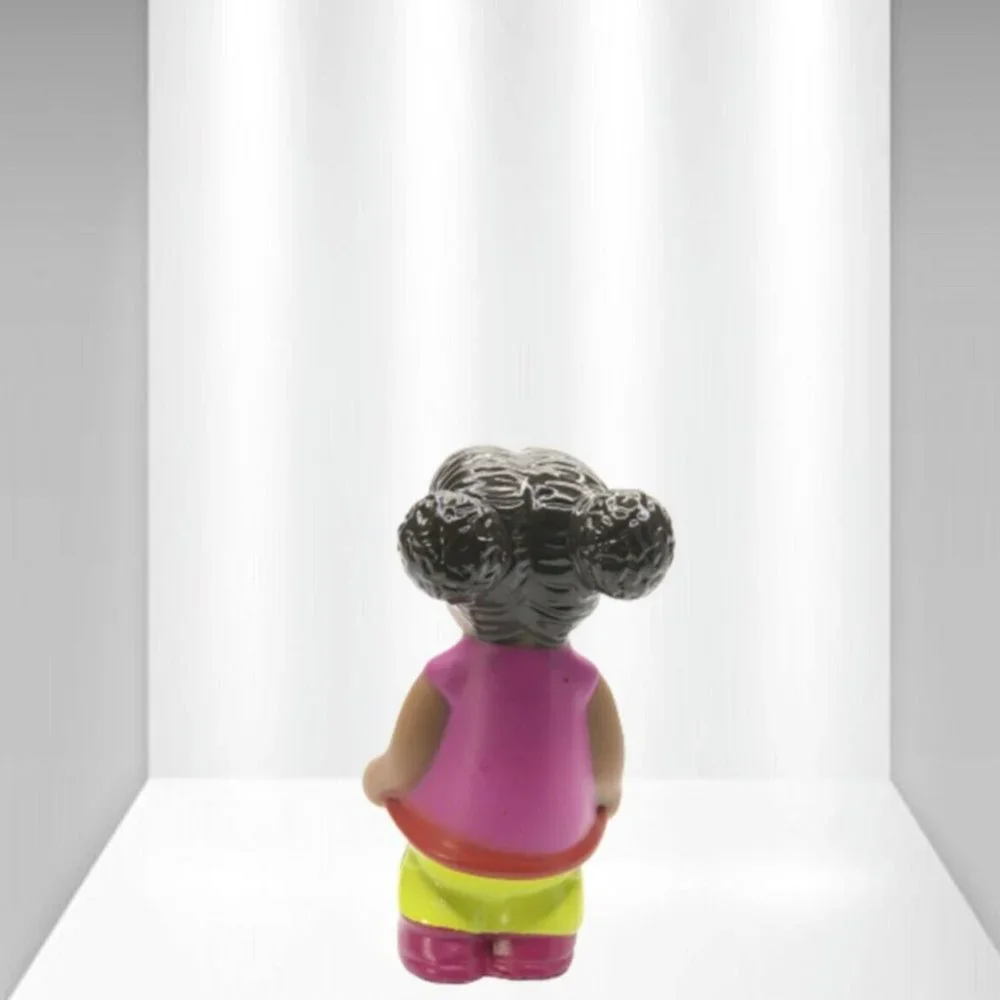 Vintage Little Girl Figurine Colorful Toy